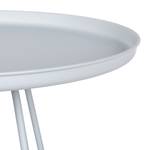 Tables gigognes Tuula (lot de 2) Gris clair / Blanc