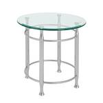 Table d'appoint Vienne Rond - Aspect aluminium