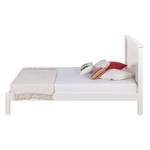 Bed Cassis deels massief acaciahout - wit - 180 x 200cm