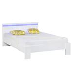 Bed Emblaze II mat wit - LED-verlichting - 140 x 200cm