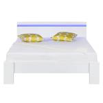 Bed Emblaze II mat wit - LED-verlichting - 140 x 200cm