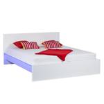 Bed Emblaze (incl. LED-verlichting) mat wit - LED-verlichting - 180 x 200cm