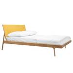 Massief houten bed Fleek II massief eikenhout - Geel/Eikenhouten - 160 x 200cm