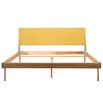Massief houten bed Fleek II massief eikenhout - Geel/Eikenhouten - 160 x 200cm