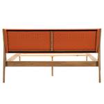Massief houten bed Fleek II massief eikenhout - Oranje/eikenhoutkleurig - 160 x 200cm
