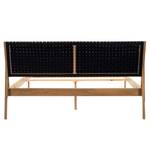 Massief houten bed Fleek II massief eikenhout - Zwart/eikenhoutkleurig - 160 x 200cm