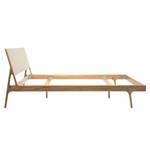 Massief houten bed Fleek II massief eikenhout - Beige/natuurlijk eikenhout - 160 x 200cm