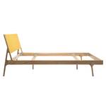 Massief houten bed Fleek II massief eikenhout - Geel - 160 x 200cm