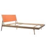 Massief houten bed Fleek II massief eikenhout - Orange / licht eikenhout - 160 x 200cm