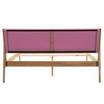 Massief houten bed Fleek II massief eikenhout - Roze / Eikenhout - 180 x 200cm