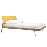 Massief houten bed Fleek II massief eikenhout - Geel - 180 x 200cm