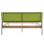 Massief houten bed Fleek II massief eikenhout - Eikenhout licht/Lichtgroen - 180 x 200cm