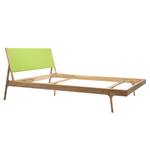 Massief houten bed Fleek II massief eikenhout - Eikenhout licht/Lichtgroen - 180 x 200cm
