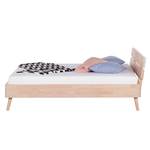 Letto Finsby Legno massello di faggio - Bianco - 140 x 200cm