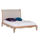 Bed French Vintage deels massief eikenhout - wit - 140 x 200cm