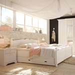 Bed La Coquette deels massief grenenhout - wit - 180 x 200cm