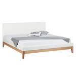 Bed LINDHOLM - hoogte 96 cm Wit - 180 x 200cm