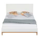 Lit LINDHOLM - Hauteur 104 cm Blanc mat - 160 x 200cm