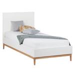 Bed LINDHOLM - hoogte 104 cm mat wit - 90 x 200cm