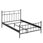 Bett Molt Schwarz - Metall - 149 x 110 x 209 cm