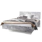 Lit futon Sumatra Gris vintage / Blanc - 120 x 200cm