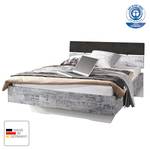 Bed Sumatra Grijs - Wit - Plaatmateriaal - Kunstleer - 147 x 83 x 215 cm