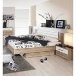 Set camera da letto Barcelona (3 pezzi) Quercia di Sanremo/Bianco alpino - Superficie del letto: 180 x 200 cm
