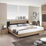 Chambre à coucher Borba (3 éléments) Imitation chêne San Remo clair / Gris - 160 x 200cm