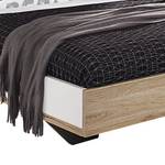 Beddenset Bustas (3-delig) Lichte San Remo eikenhouten look/alpinewit - 160 x 200cm