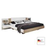 Beddenset Bustas (3-delig) Lichte San Remo eikenhouten look/alpinewit - 160 x 200cm