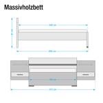 Bettanlage Dieburg (3-teilig) Alpinweiß - 160 x 200cm - 160 x 200cm