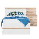 Bedframe Gandra (2-delig) Sanremo eikenhouten look/alpinewit