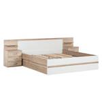 Bedframe Gandra (3-delig) I San Remo eikenhouten look/alpinewit