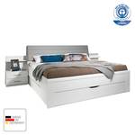 Bedframe Hildesheim (3-delig) alpinewit/lichtgrijs