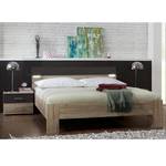 Bedframe I Saxman (3-delige set) San Remo eikenhouten look/lavasteenkleurig