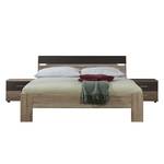 Bedframe I Saxman (3-delige set) San Remo eikenhouten look/lavasteenkleurig