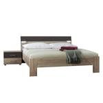 Bedframe II Saxman (3-delige set) San Remo eikenhouten look/lavasteenkleurig