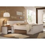 Set camera da letto Linus con comodini e cassettoni - Bianco/Color tartufo