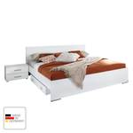 Beddenset Lorca (3-delig) Alpinewit - 160 x 200cm - 1 opbergruimte