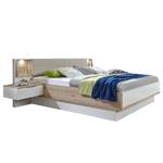 Bedframe Montreal (3-delig) incl. verlichting - 180 x 200cm - Alpinewit/San Remo eikenhouten look - Alpinewit/San Remo eikenhouten look - 180 x 200cm