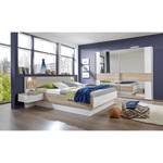 Bedframe Montreal (3-delig) incl. verlichting - Alpinewit/San Remo eikenhouten look - 180 x 200cm