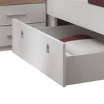 Bedframe Veneta (3-delig) wit/San Remo eikenhouten look - Wit/Sonoma eikenhouten look