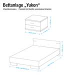 Bedframes Yukon (3-delige set) Montana eikenhouten look - 180 x 200cm