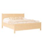 Struttura letto Nayok Pino parz. massello - Beige chiaro