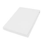 Drap housse Puck Satin - Blanc - 150 x 200 cm