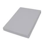 Drap housse Puck Satin - Gris platine - 190 x 200 cm