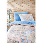 Parure de lit Rêve Fleurs Turquoise - 135 x 200 cm + oreiller 80 x 80 cm