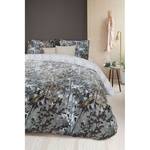 Parure de lit Elaina Coton - Beige / Gris - 155 x 220 cm + oreiller 80 x 80 cm