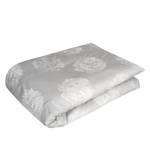 Parure de lit Flori Coton - Gris / Crème - 155 x 220 cm + oreiller 80 x 80 cm