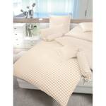 Beddengoed Classic I Beige/wit - 135x200cm + kussen 80x80cm